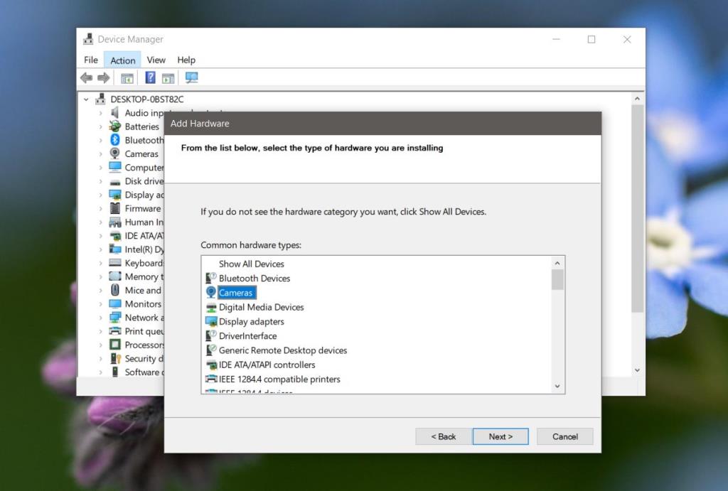 Kamera internetowa nie wyświetla się w Menedżerze urządzeń w systemie Windows 10 (FIX)