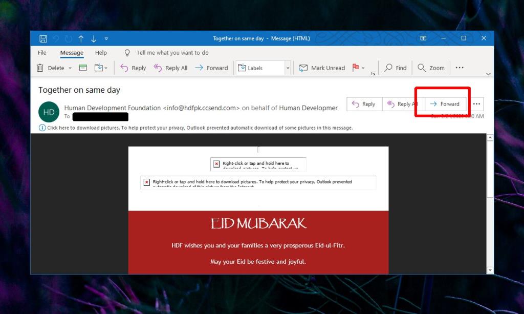 Cara meneruskan email secara otomatis di Outlook 365
