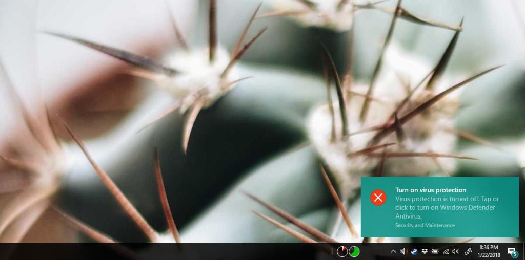 Windows10でWindowsDefenderのリアルタイム保護を切り替える方法