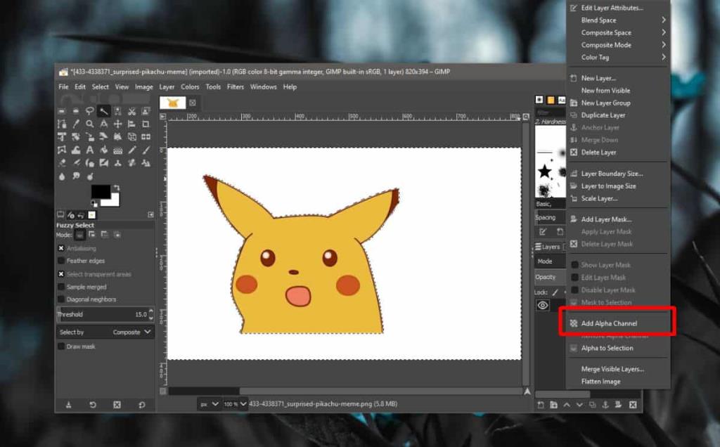 วิธีเพิ่มความโปร่งใสให้กับรูปภาพใน GIMP บน Windows 10 วิธีเพิ่มความโปร่งใสให้กับรูปภาพใน GIMP บน Windows 10