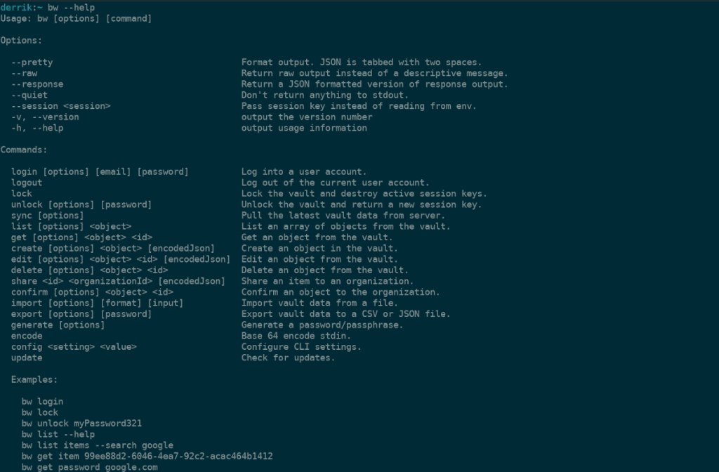 Cum să accesați parolele Bitwarden din linia de comandă Linux Cum să accesați parolele Bitwarden din linia de comandă Linux