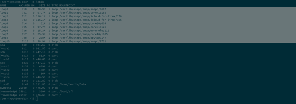 Linuxta lsblkden ek paketler nasıl gizlenir Linuxta lsblkden ek paketler nasıl gizlenir