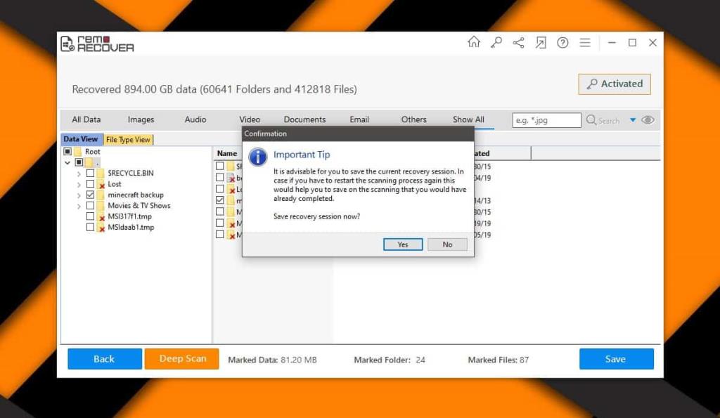 RemoRecover：ファイル、写真、ドライブパーティションを確実に回復します