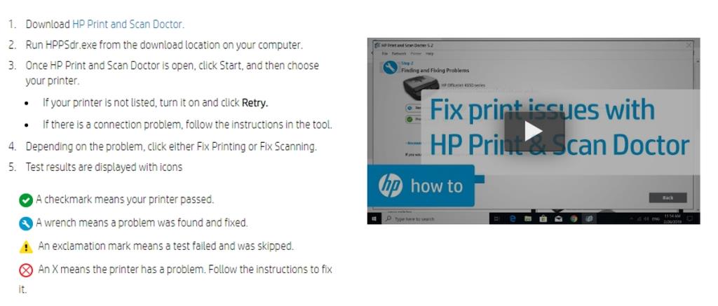 HP Print and Scan Doctor：ダウンロード、インストール、および使用方法