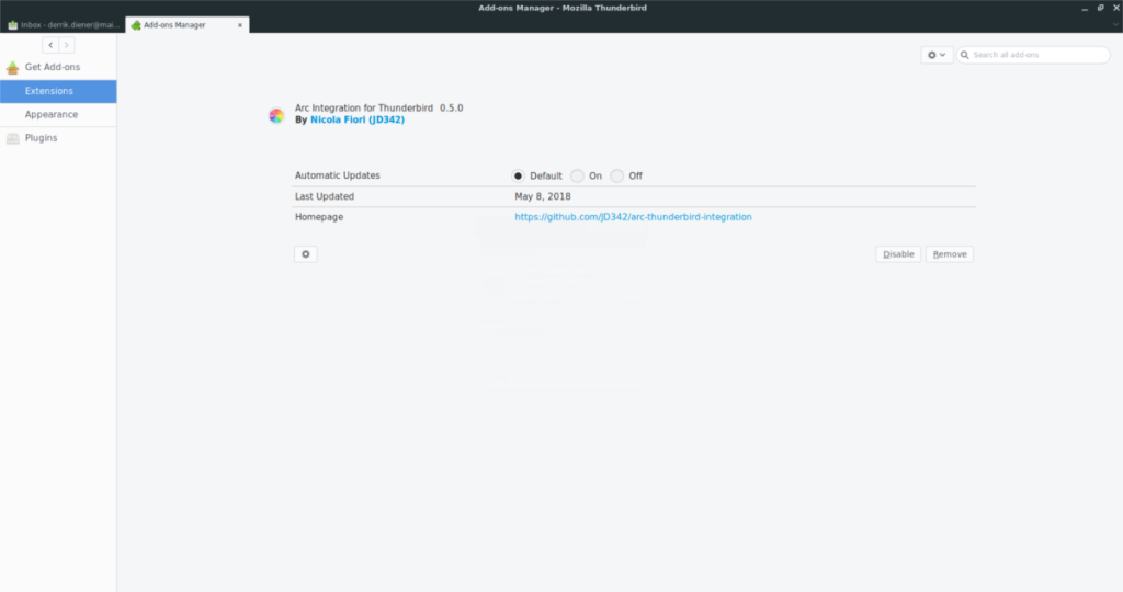 So installieren Sie das Arc-Theme für Thunderbird unter Linux