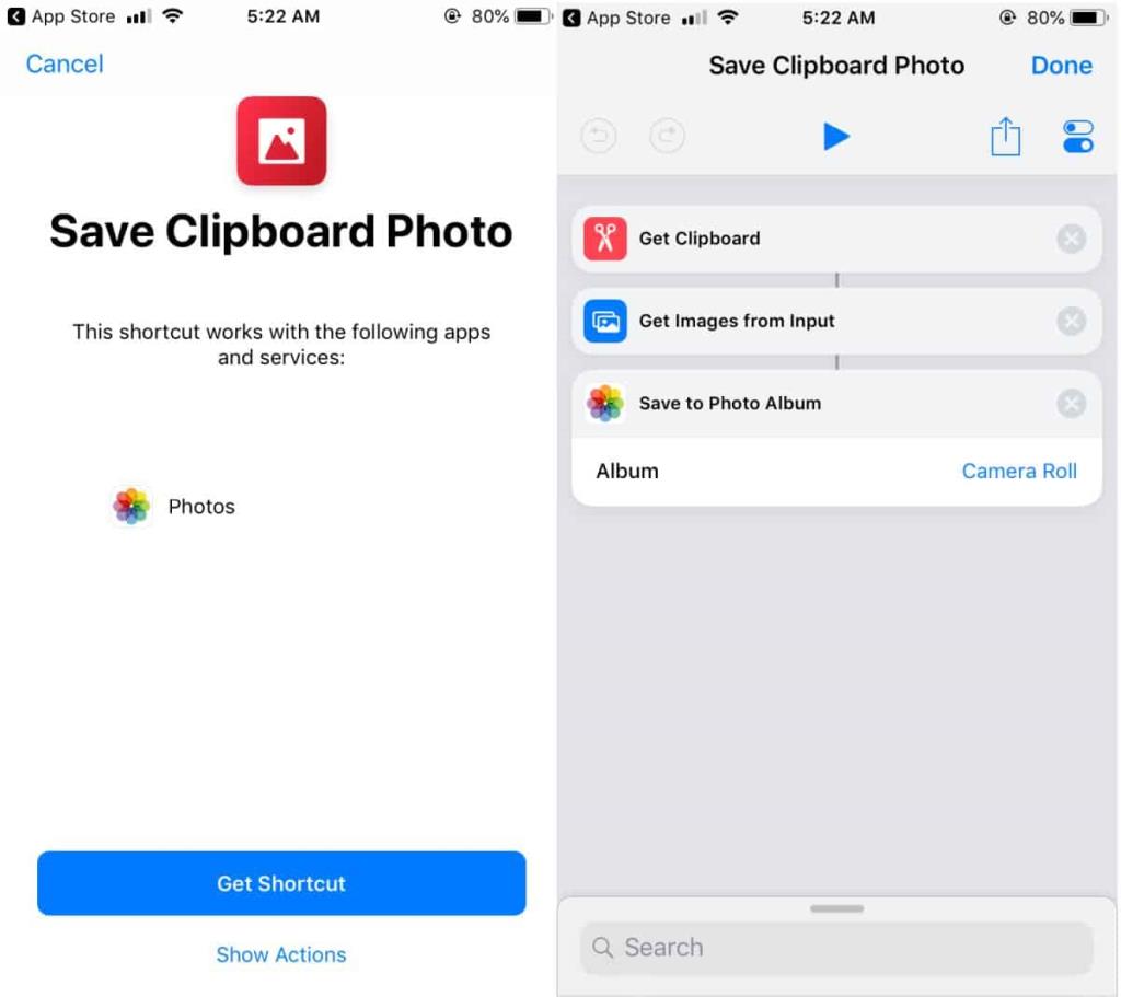 Bagaimana cara menyimpan foto dari clipboard ke rol kamera di iOS