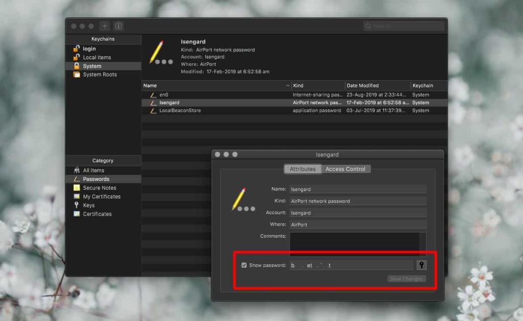 Cara melihat kata sandi WiFi di macOS