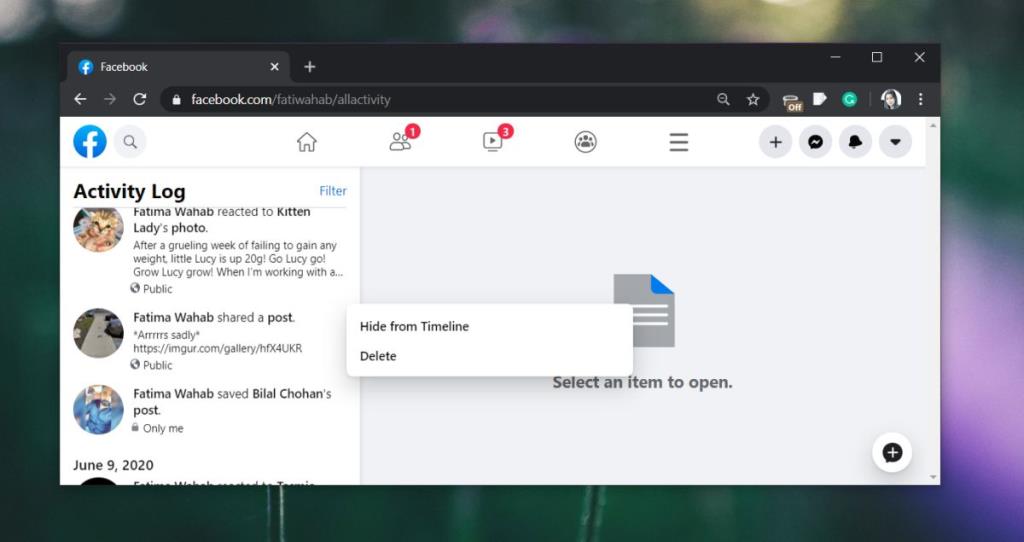 Cara menghapus postingan di Facebook Cara menghapus postingan di Facebook