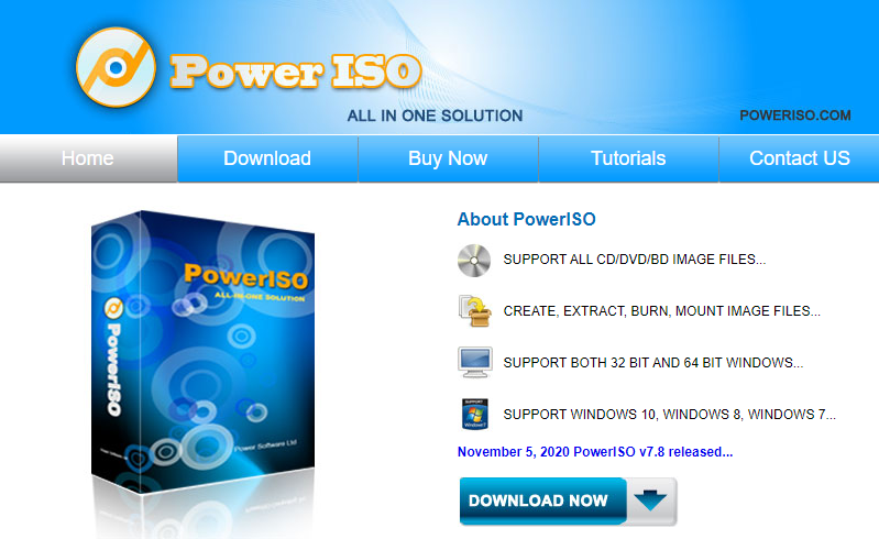 PowerISO：ダウンロード、その概要と使用方法