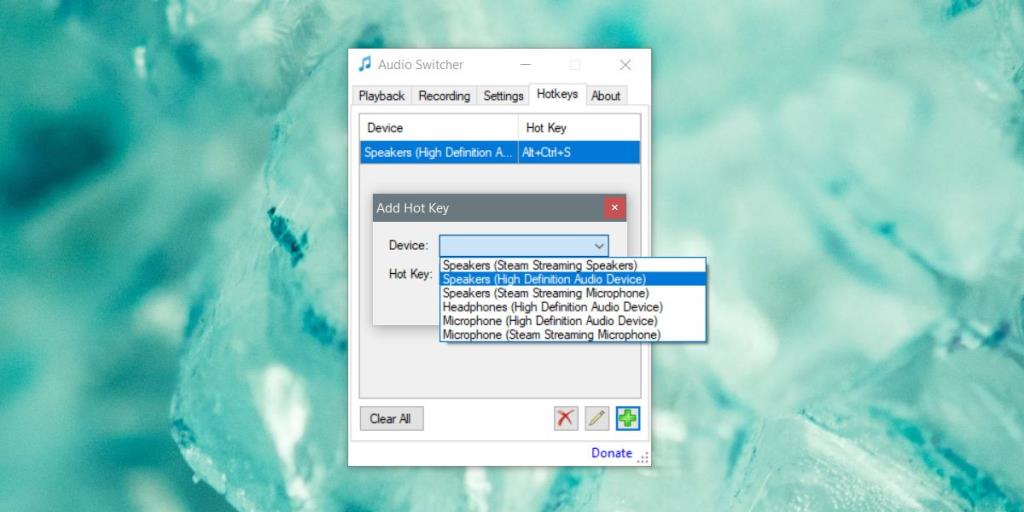 Cómo cambiar de dispositivo de audio con un atajo de teclado en Windows 10