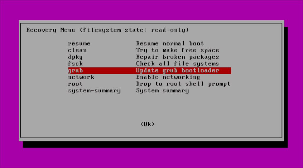 Como usar o modo de recuperação no Ubuntu