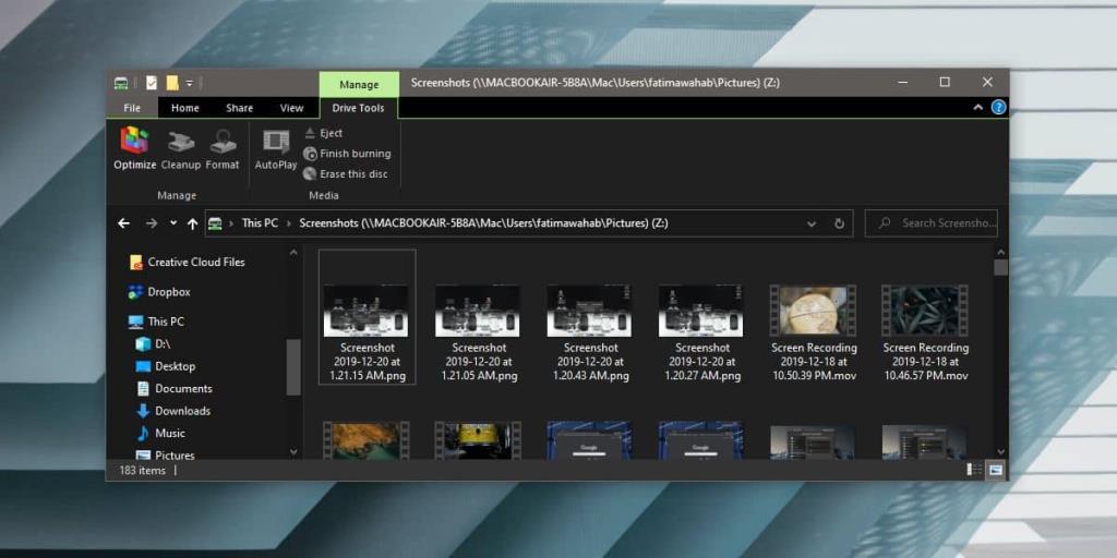 Jak uzyskać dostęp do lokalizacji sieciowej w wierszu polecenia w systemie Windows 10?