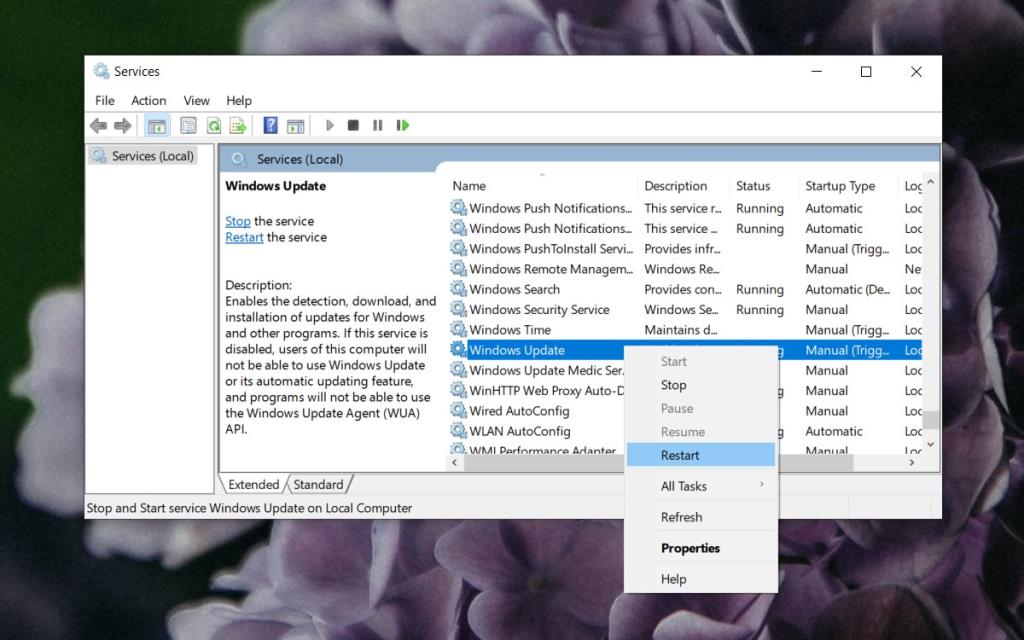 0％でスタックしているWindowsUpdateを修正する方法