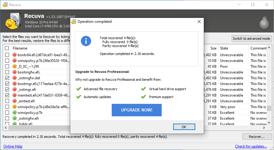Recuva（ダウンロード）：Recuvaは失われたファイルを安全に回復できますか？
