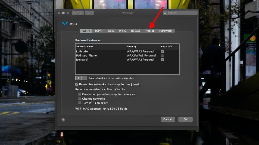 Een proxy configureren op macOS