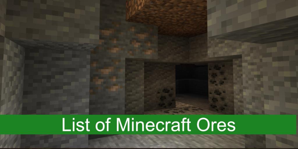 Una lista exhaustiva de Minerales de Minecraft y dónde encontrarlos Una lista exhaustiva de Minerales de Minecraft y dónde encontrarlos