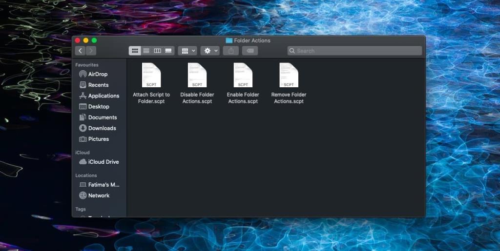 Cara menghapus tindakan folder di macOS