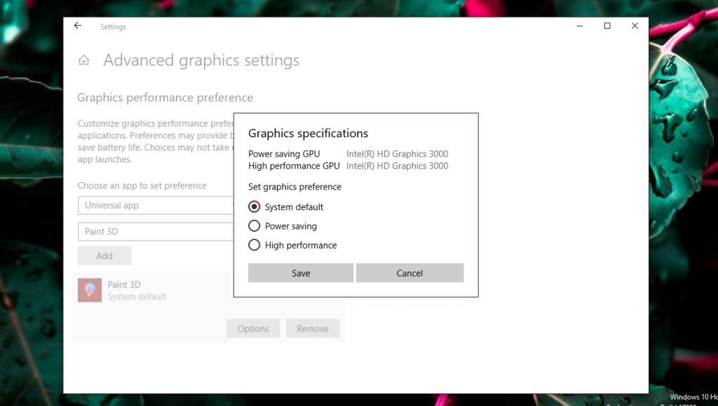 Come gestire le prestazioni grafiche per app su Windows 10
