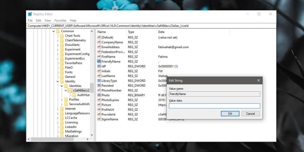 Office365のタイトルバーからユーザー名を削除する方法