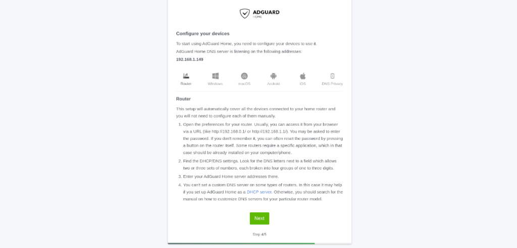 Bagaimana untuk menyediakan Adguard Home pada Linux
