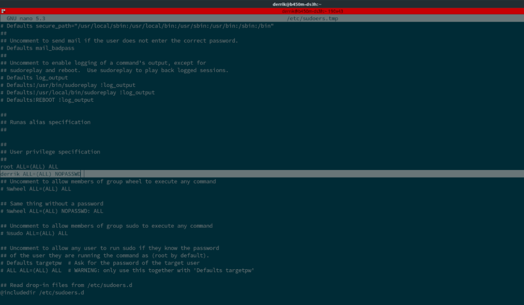 Come eseguire il comando sudo senza password