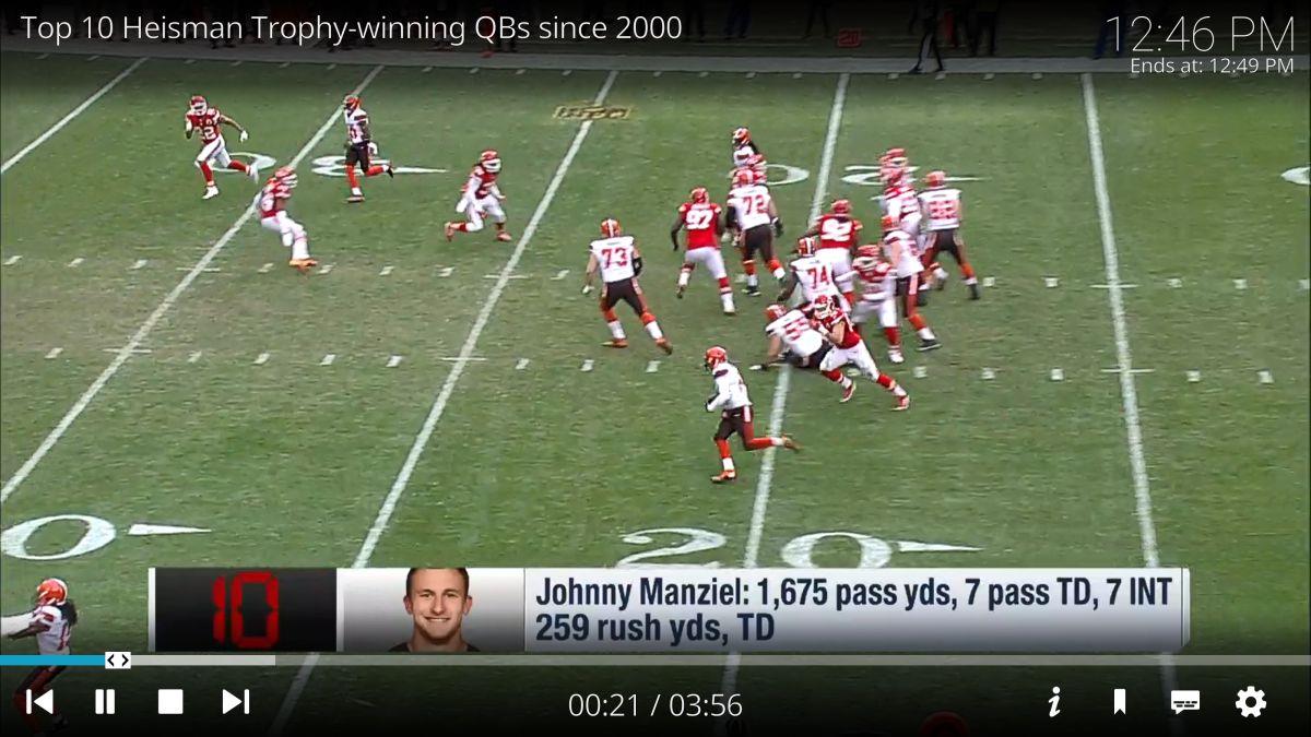 Il miglior componente aggiuntivo Kodi per i live streaming della NFL