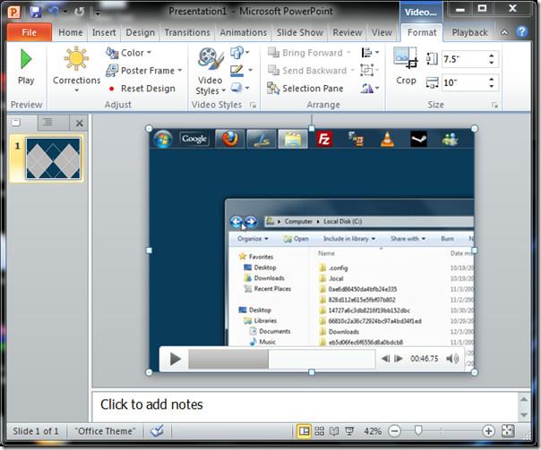 Încorporarea videoclipului în Excel 2010