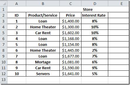 Funcția PMT (Plată) din Excel 2010