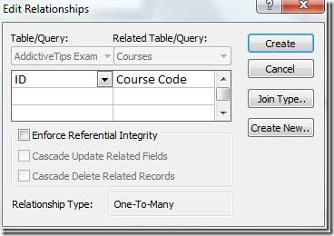 Access 2010: データベーステーブル間のリレーションシップの構築