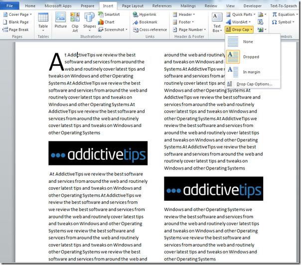 Word 2010: コラム形式で書き込む（雑誌風）