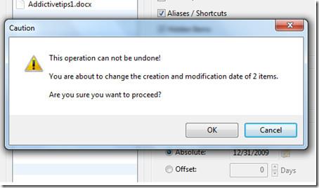 バッチタッチ - ファイルとフォルダの作成/更新日を変更する