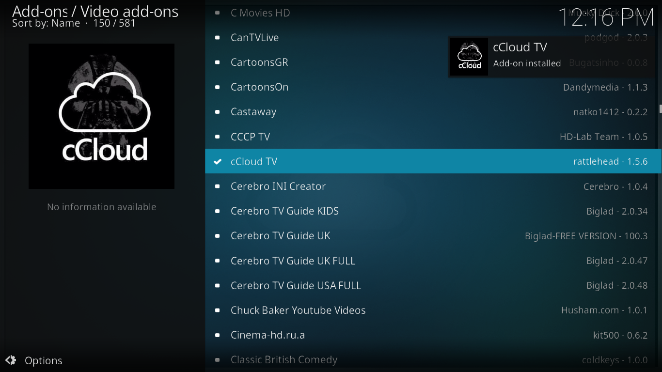 Complemento CCloud TV para Kodi — Instalação e tour guiado Complemento CCloud TV para Kodi — Instalação e tour guiado