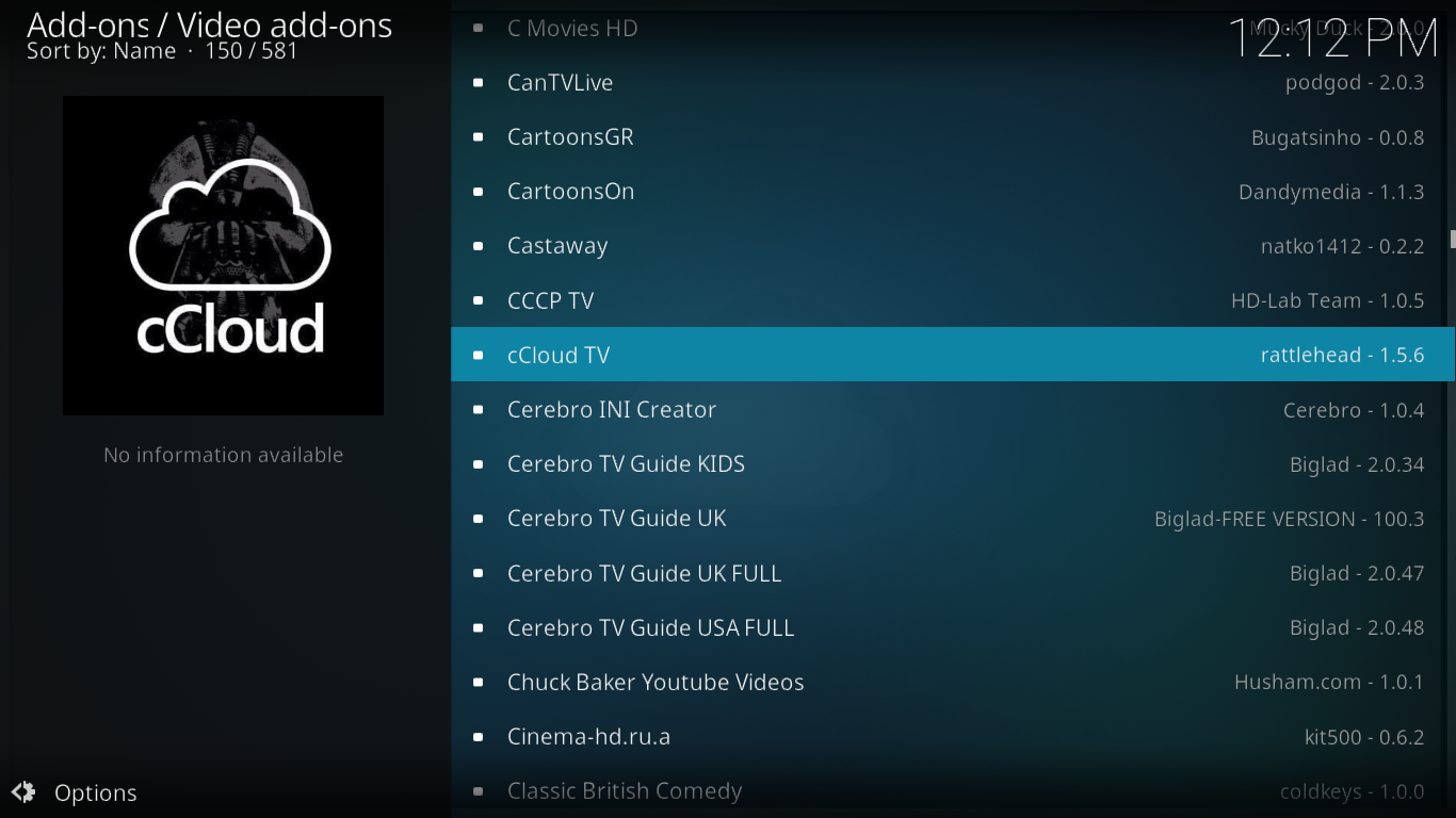 Complemento CCloud TV para Kodi — Instalação e tour guiado Complemento CCloud TV para Kodi — Instalação e tour guiado