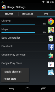 Hangar – 通知ドロワーからよく使うアプリにアクセス