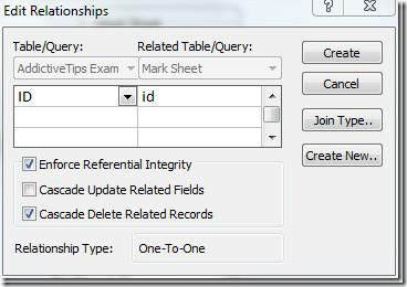 Access 2010: データベーステーブル間のリレーションシップの構築
