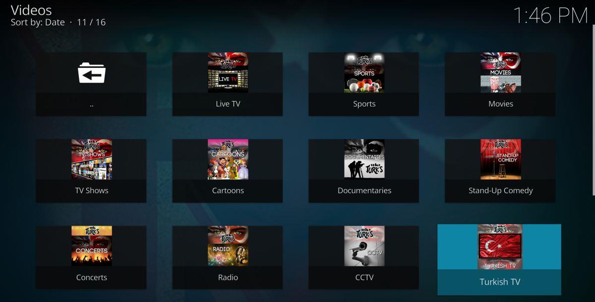 Installer le module complémentaire UK Turk Playlists pour Kodi, les sources de travail et les dépôts