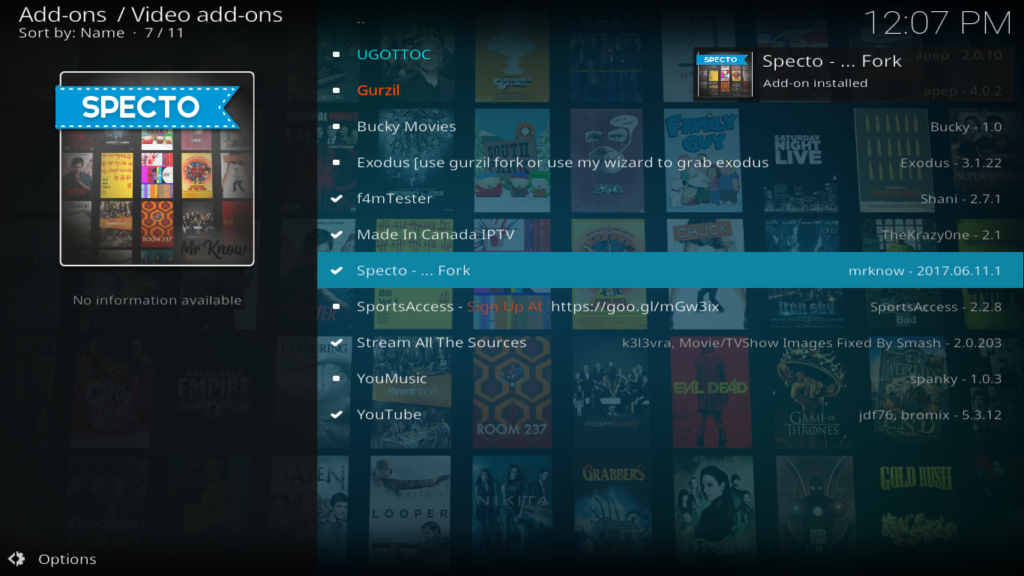 Dodatek Specto Kodi – jak zainstalować i używać Specto