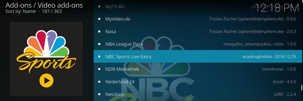 Il miglior componente aggiuntivo Kodi per i live streaming della NFL