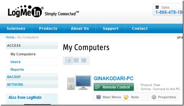 LogMeIn – あらゆるOSやブラウザからコンピュータをリモートコントロール