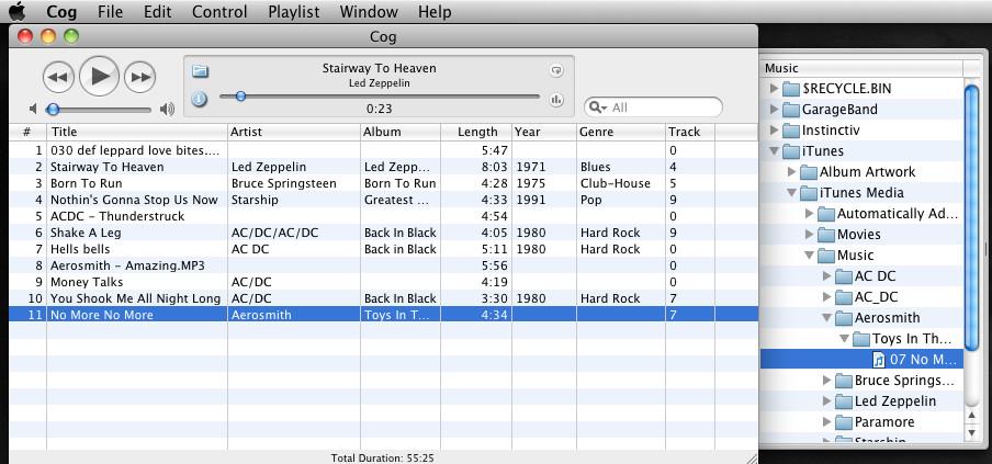 Cog: Mac用のシンプルで高速な音楽プレーヤー