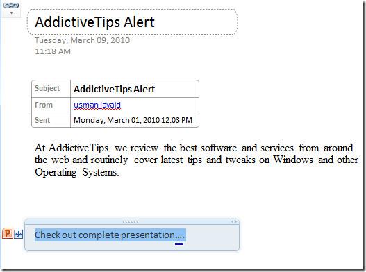 Połącz program PowerPoint 2010 z notatnikiem programu OneNote 2010