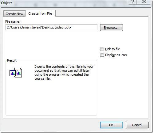 Încorporarea videoclipului în Excel 2010