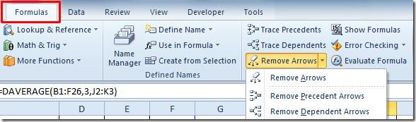 Excel 2010: 数式の参照元と参照先の追跡 Excel 2010: 数式の参照元と参照先の追跡