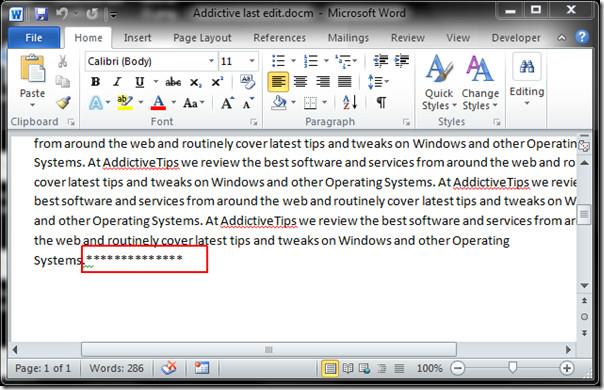 تذكر وارجع إلى آخر سطر تم تحريره في مستند Word تذكر وارجع إلى آخر سطر تم تحريره في مستند Word