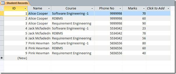 MS Access 2010: シンプルなクロス集計クエリを作成する