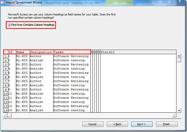 Access 2010 : Importer une feuille de calcul depuis Excel 2010 Access 2010 : Importer une feuille de calcul depuis Excel 2010