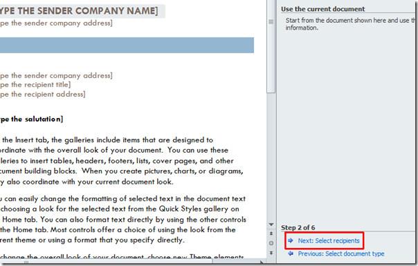 Mala direta do Word 2010 Mala direta do Word 2010