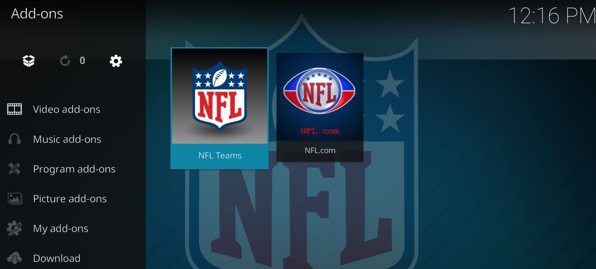 Il miglior componente aggiuntivo Kodi per i live streaming della NFL