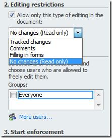 編集を制限してWord 2010文書を保護する 編集を制限してWord 2010文書を保護する