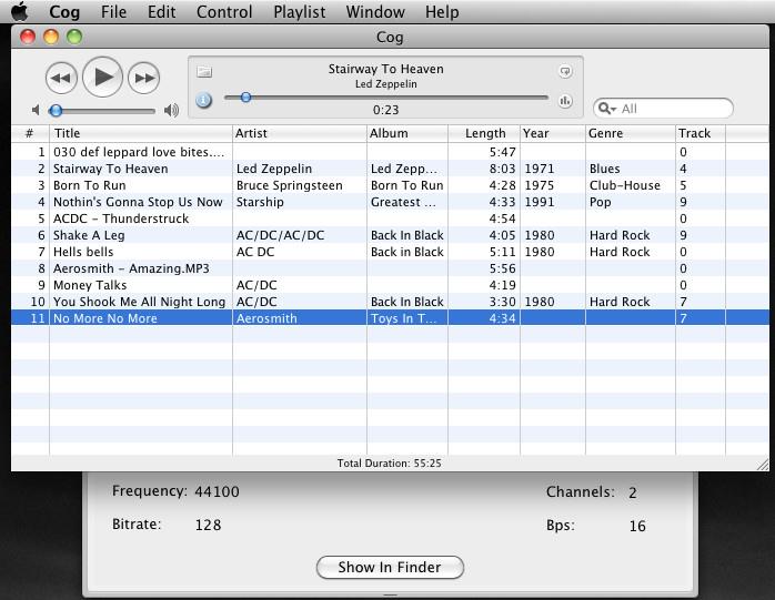 Cog: Mac用のシンプルで高速な音楽プレーヤー